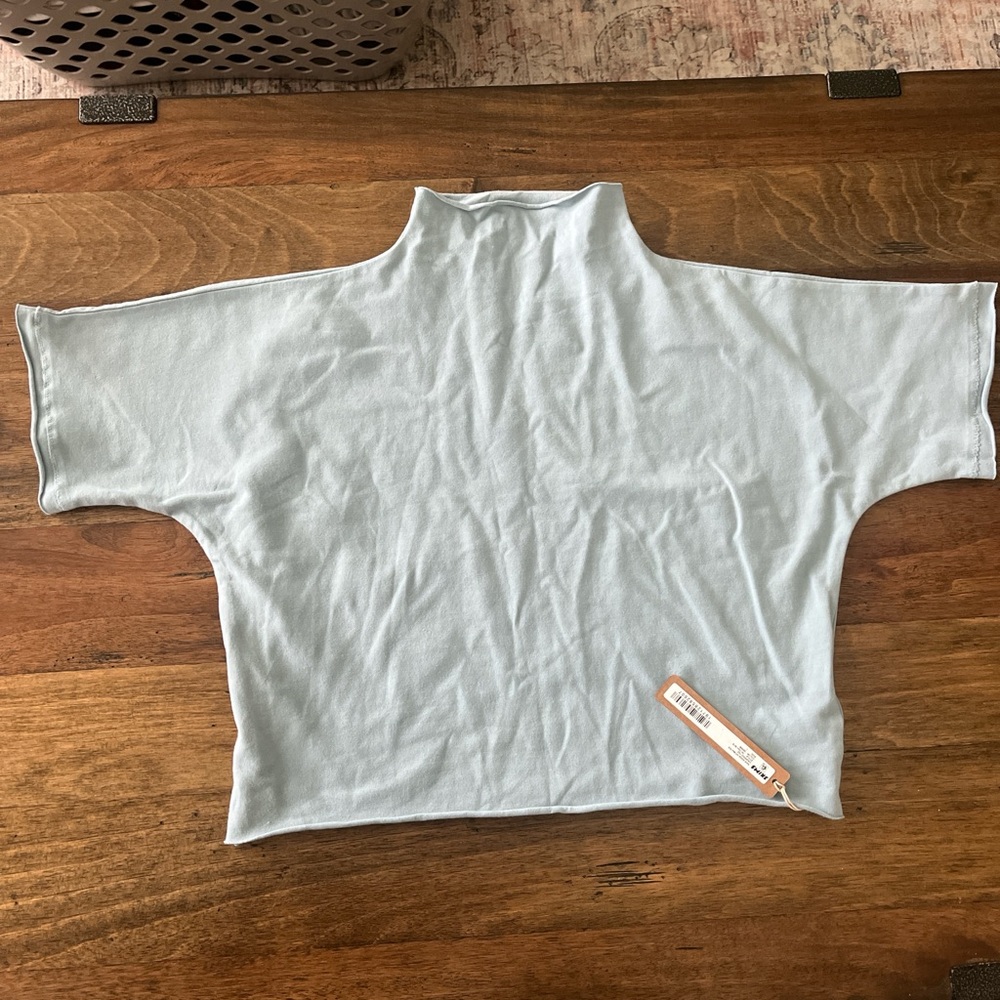 SKIMS Light Blue Dolman Sleeve Crop Top